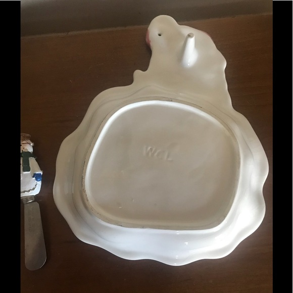 Rare Vintage WCL Santa Plate & Stainless Snowman‼️FINAL SALE - Picture 7 of 9